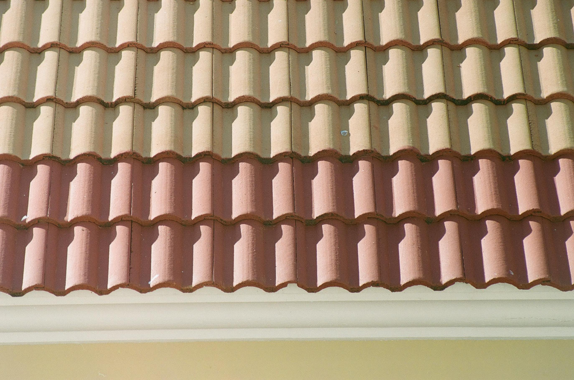 A sample of shingle roofing