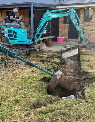Ongoing Excavation in a Residential Area — Earthworks in Corowa, NSW