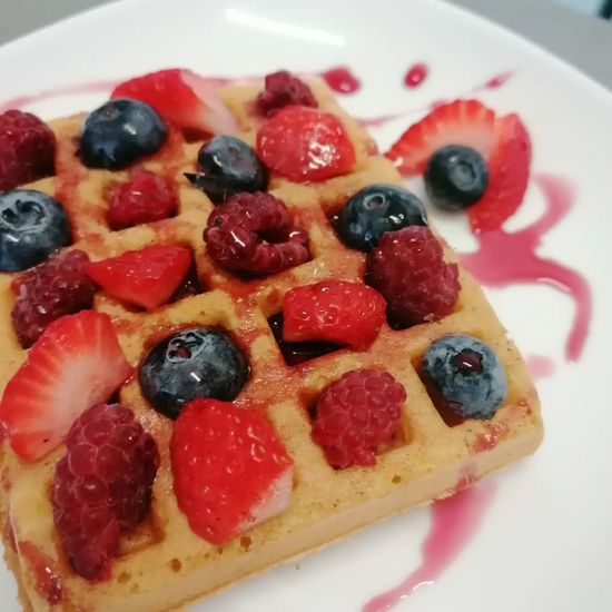 waffle alla frutta