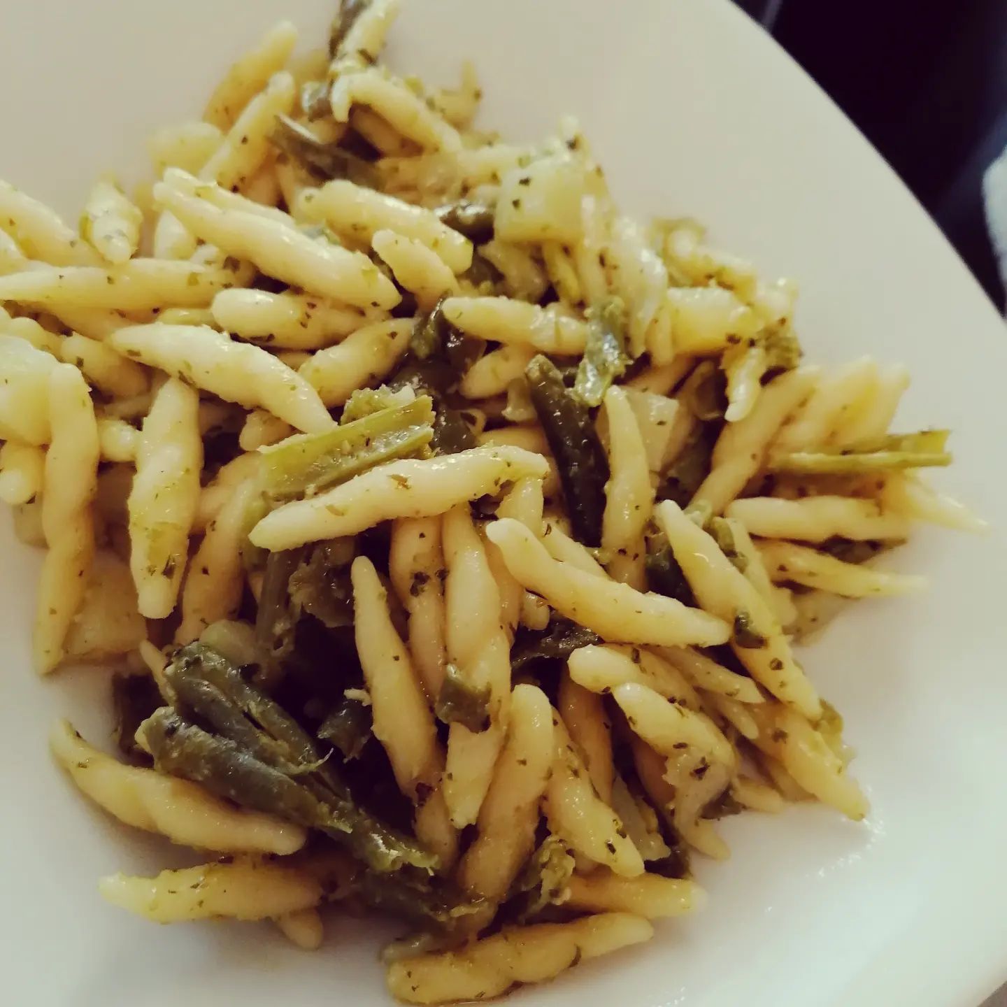 trofie pesto e fagiolini