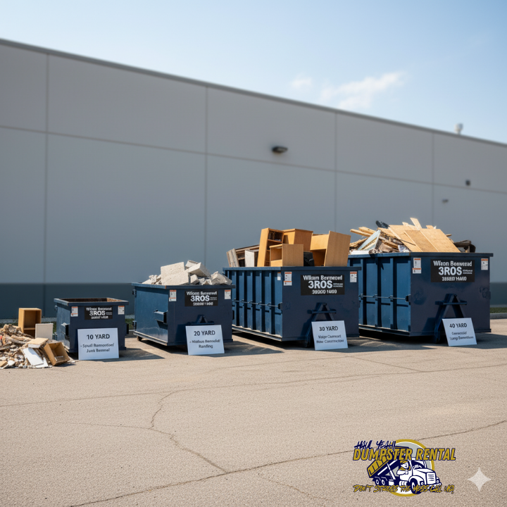 Dumpster size comparison guide for residential and commercial projects 