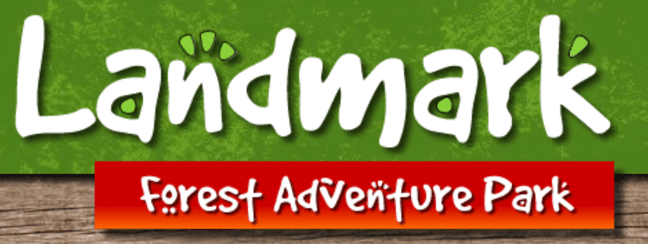 The logo for landmark forest adventure park