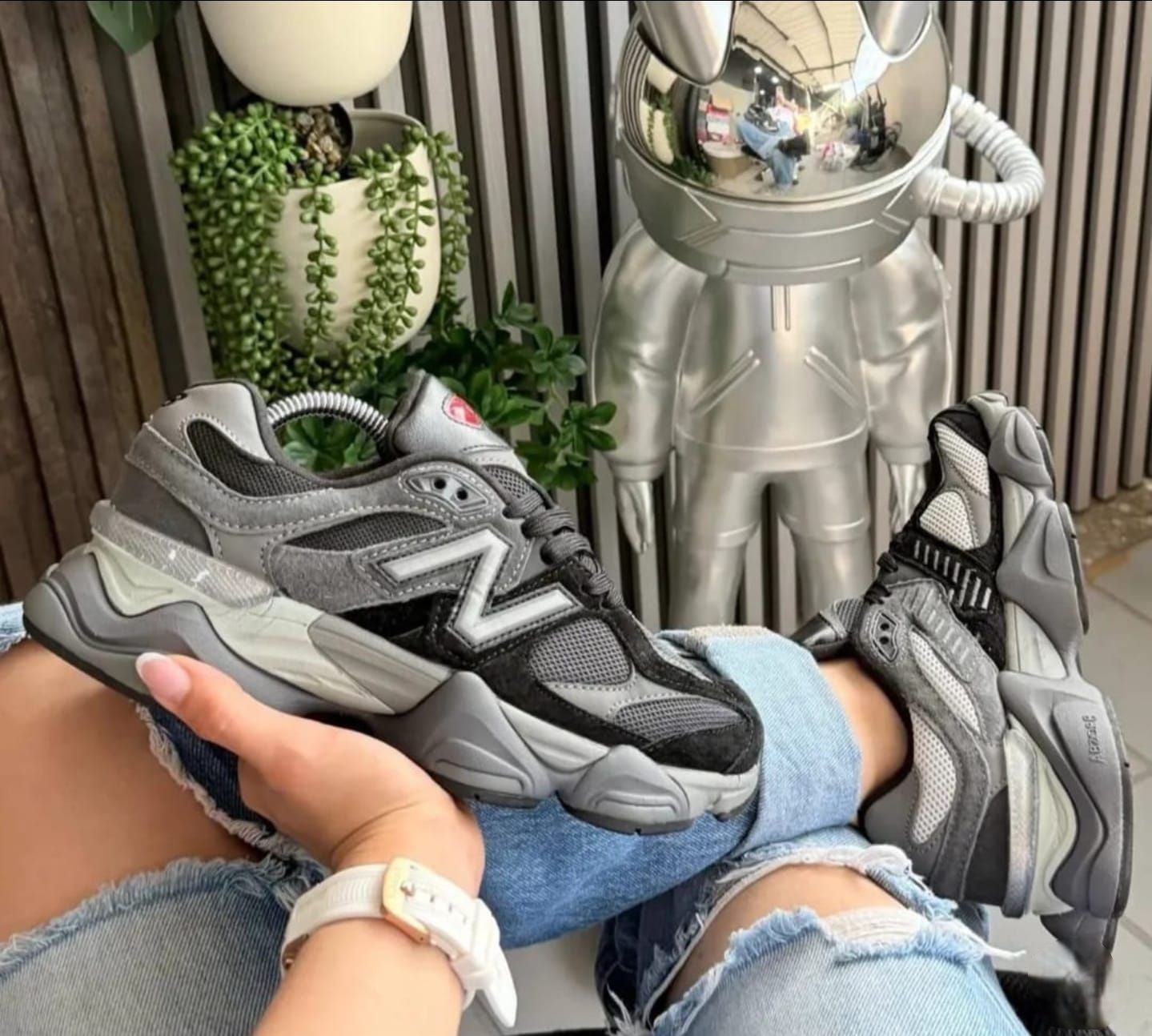 New balance gris  negro