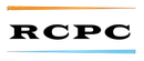Logo du RCPC avec des lignes orange et bleues.