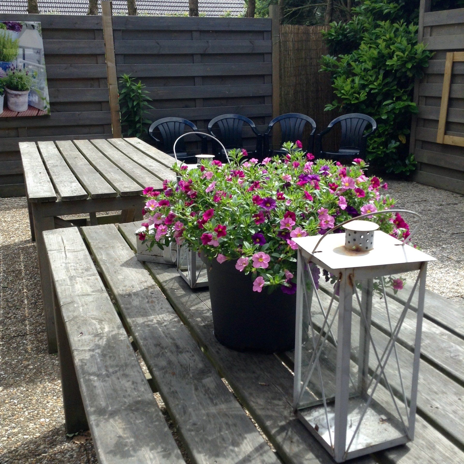 zithoek terras groepsaccommodatie