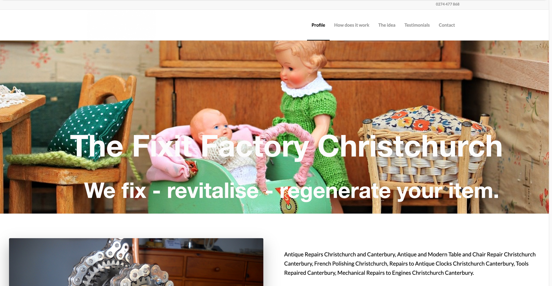 The Fixit Factory Old Website 