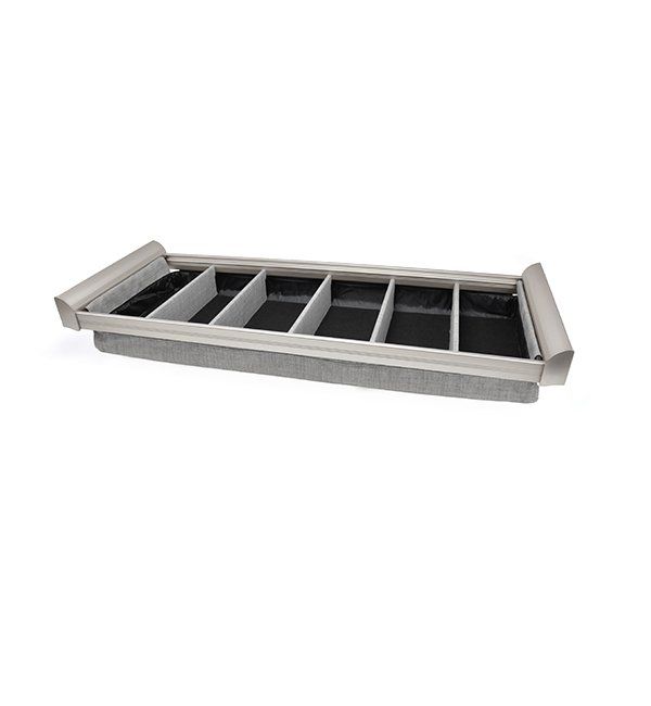 Matte Nickel Color Option For Lingerie Drawer Organizer