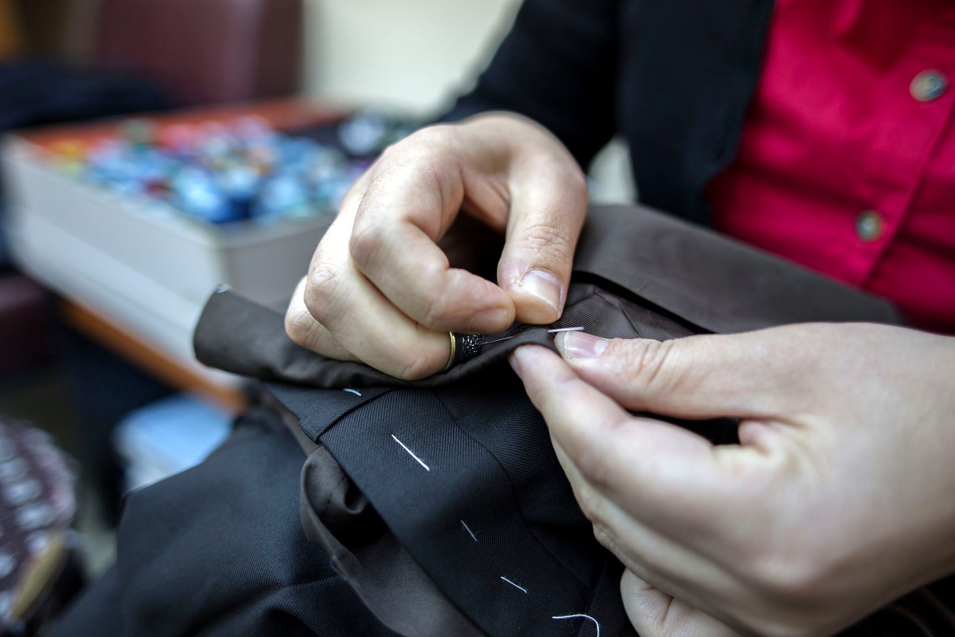 Hand Sewing a Tailored Jacket — Beatrice, NE — Soap Opera Laundry