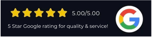 Five gold stars rating, 5.00/5.00,