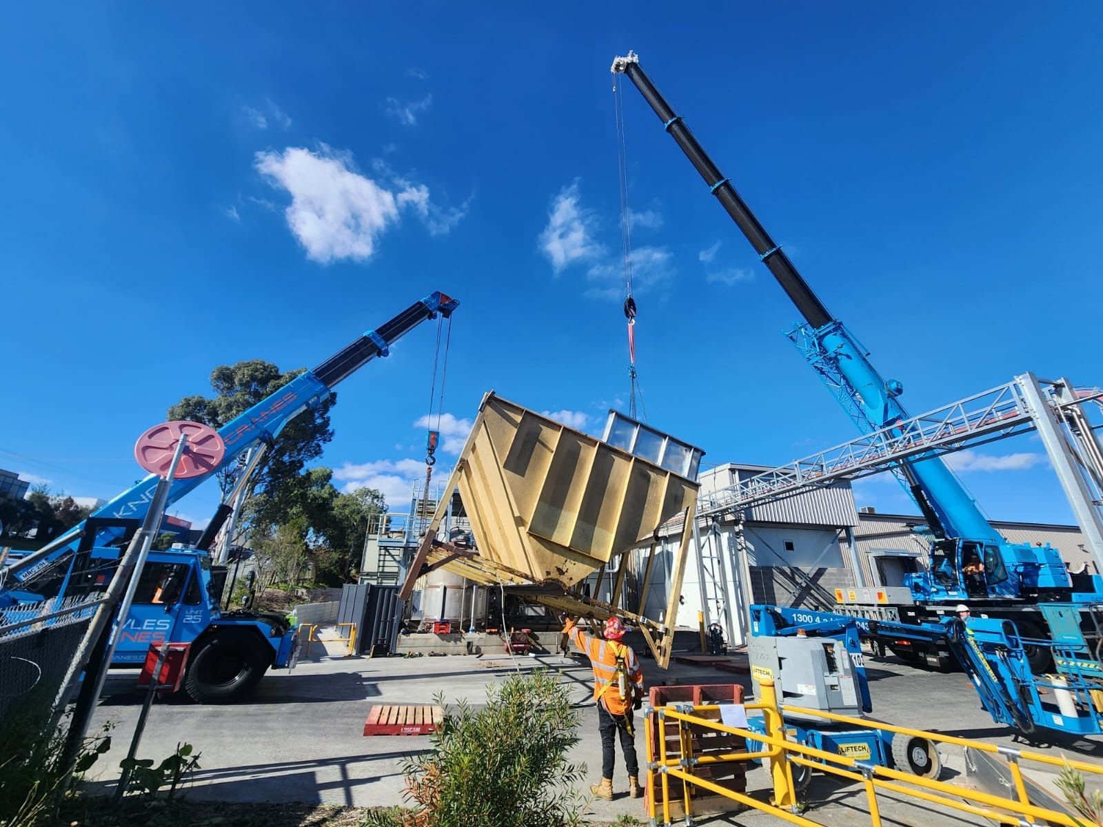 crane at construction site