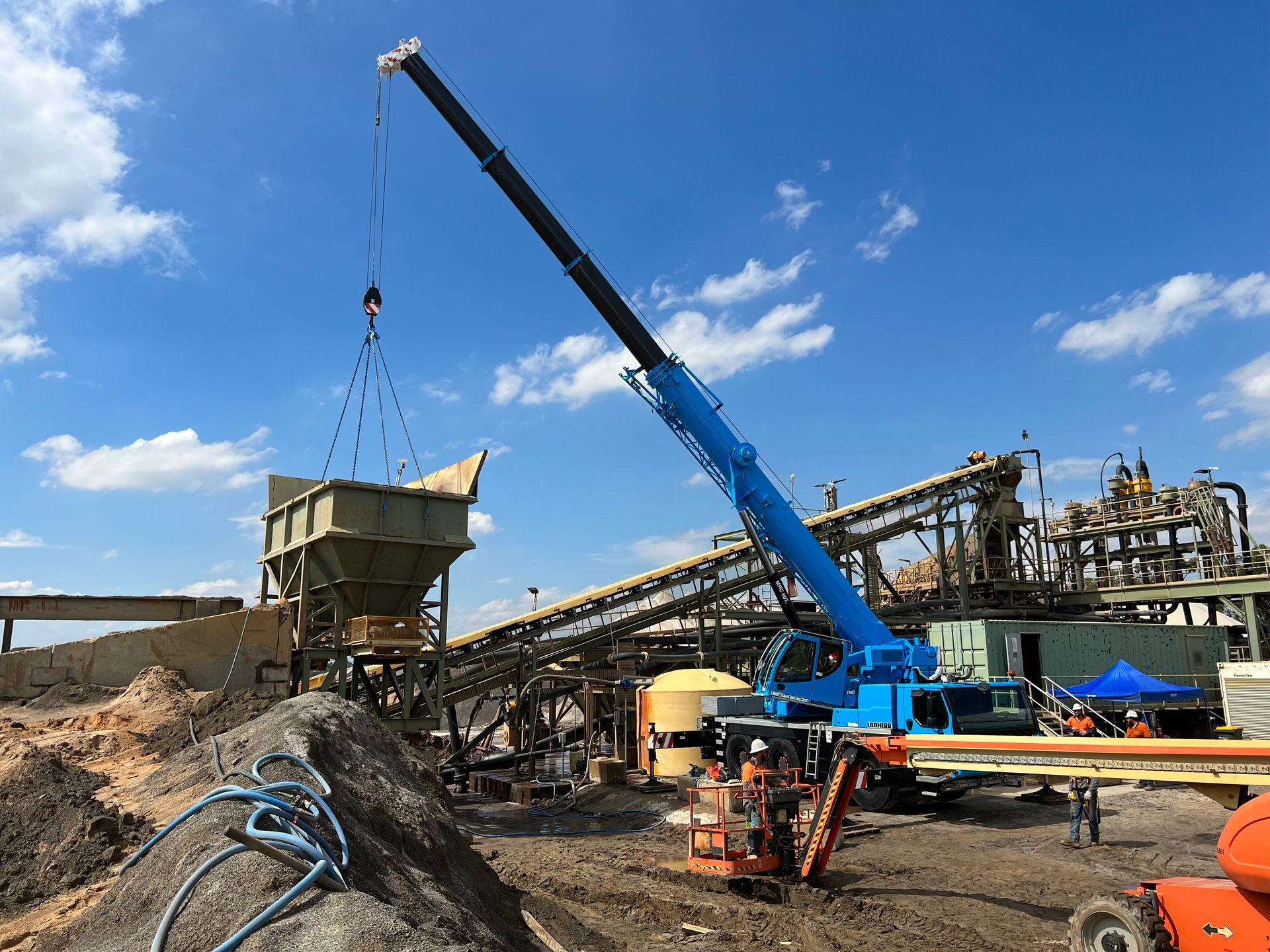crane at construction site