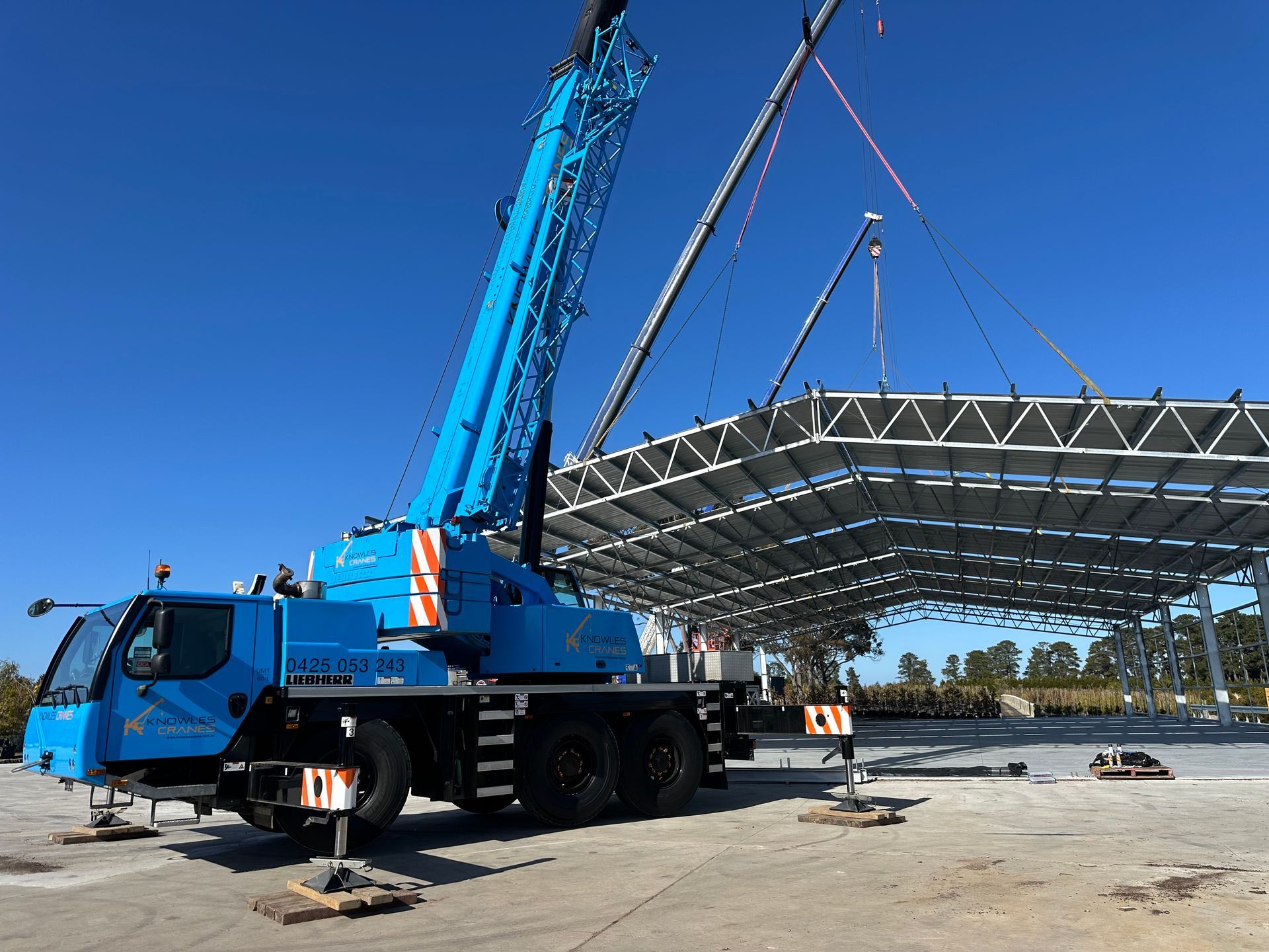 crane service for dome tent