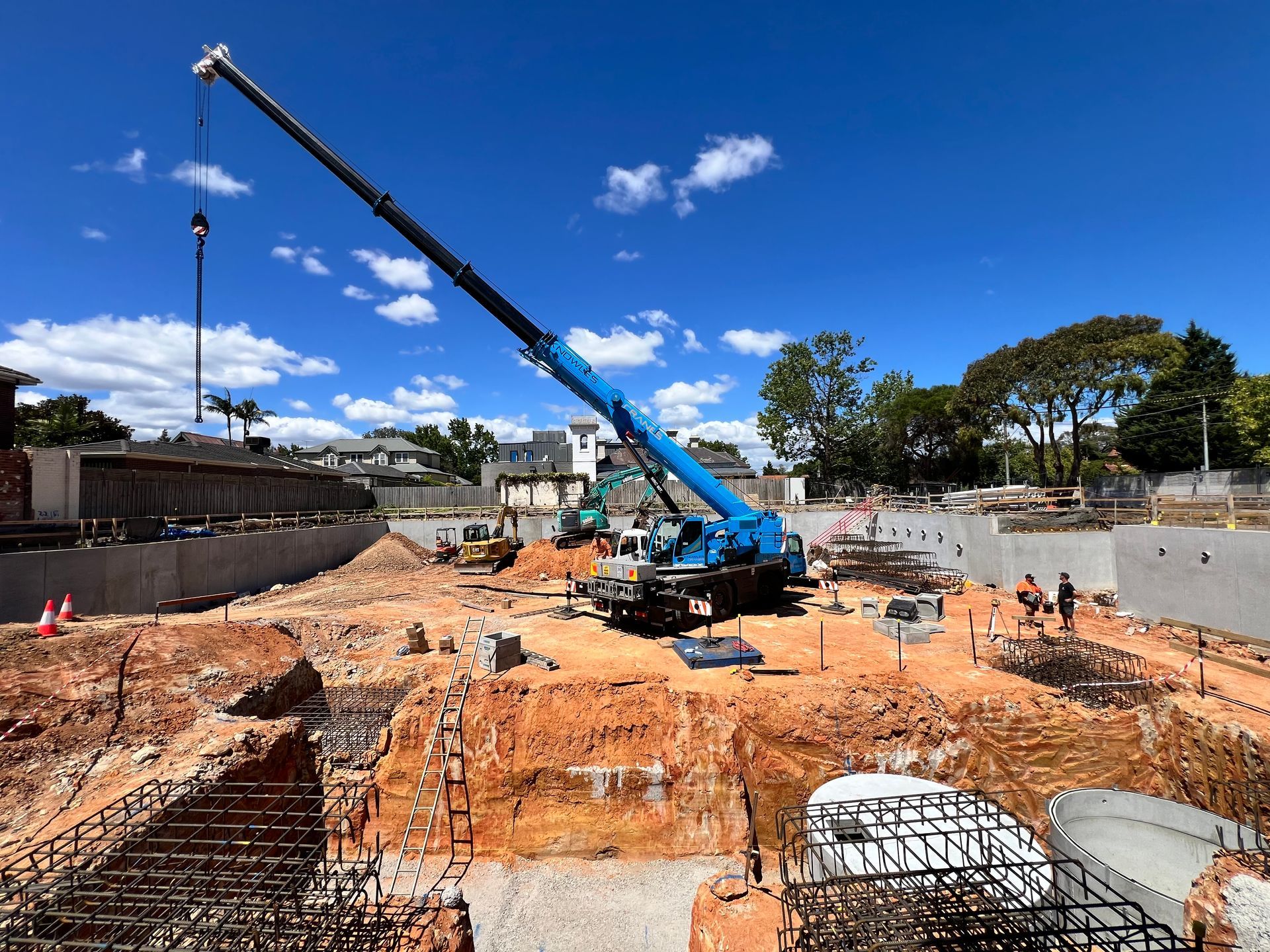 crane at construction site