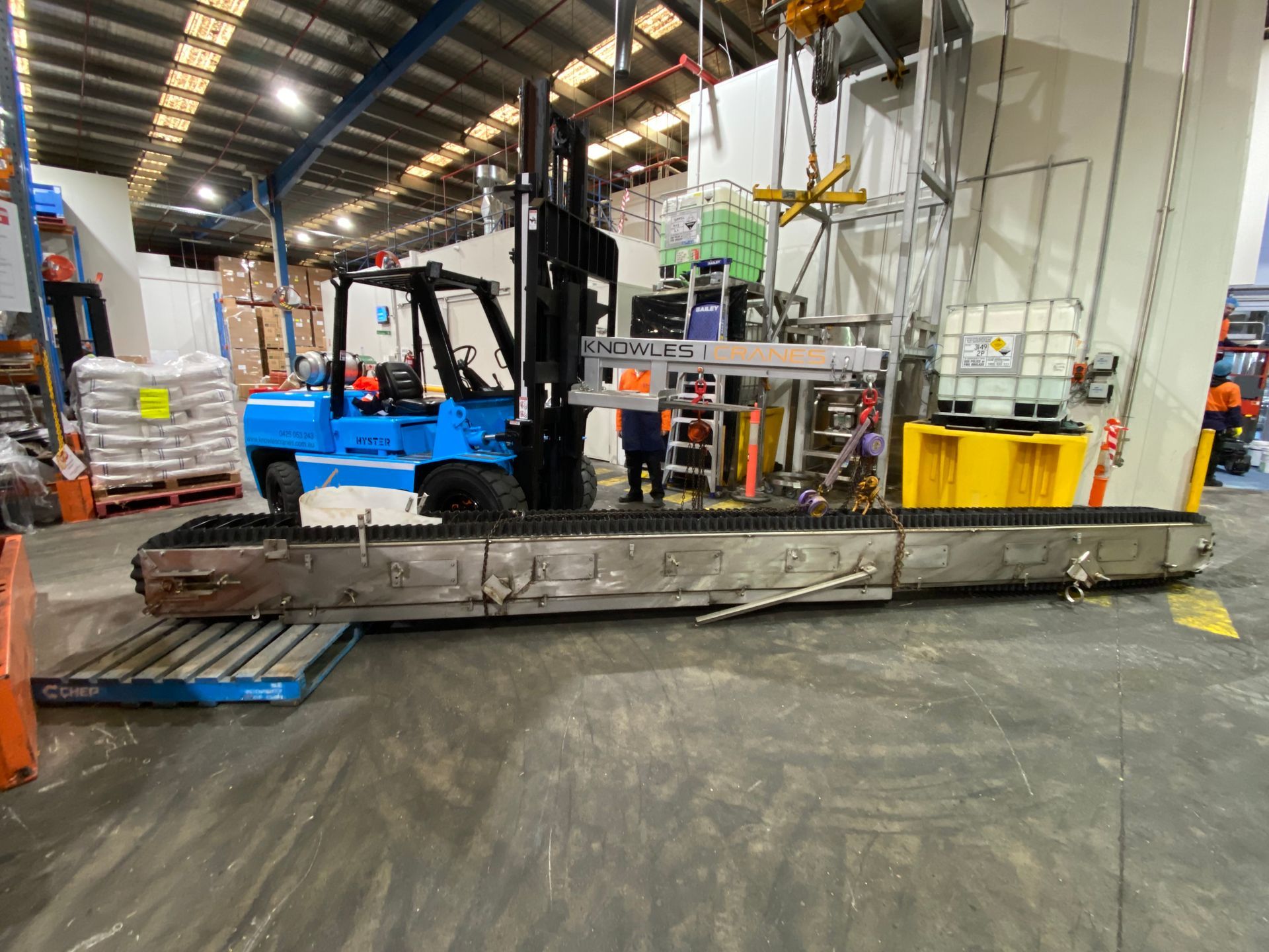 Hyster H5 5T Forklift at work