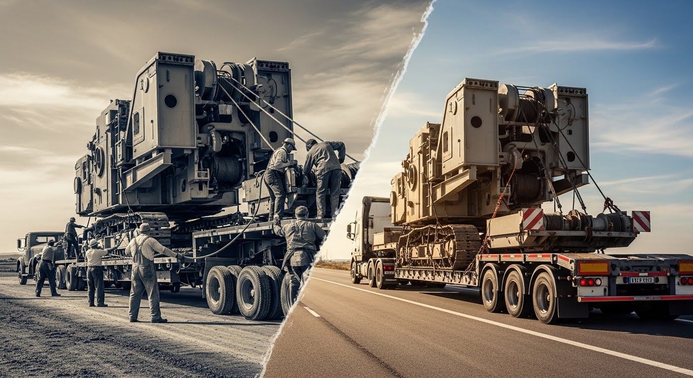 how does drop deck trailer works