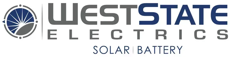 West State Electrics logo with solar and battery text.