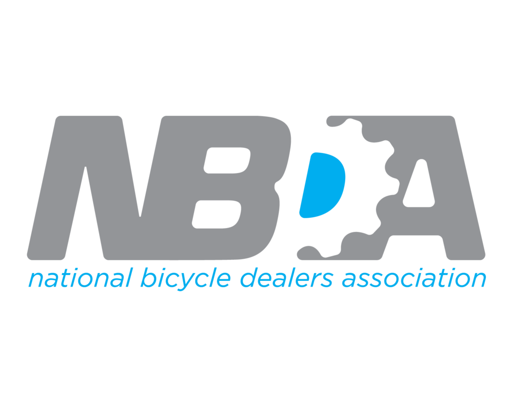 The logo for the national bicycle dealers association