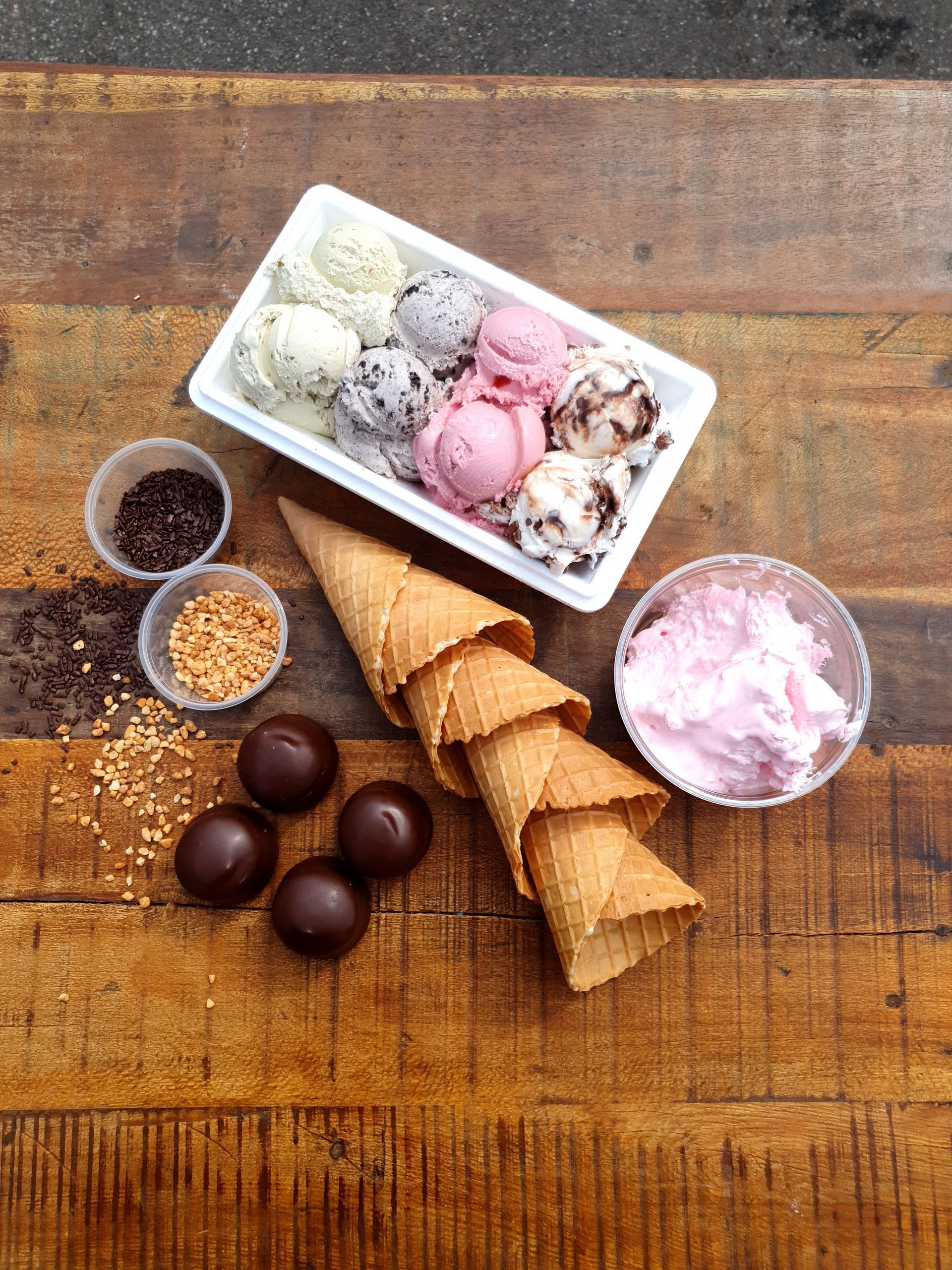 Hyggeligt bord Kanalkiosken Gilleleje café