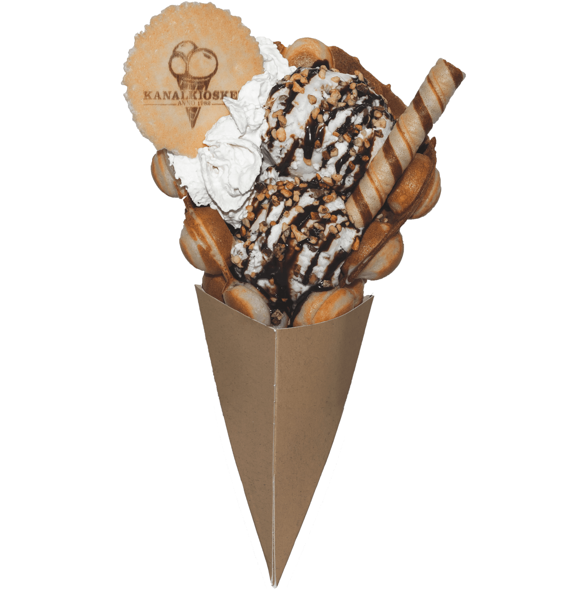 Boble vaffelis kegle 5