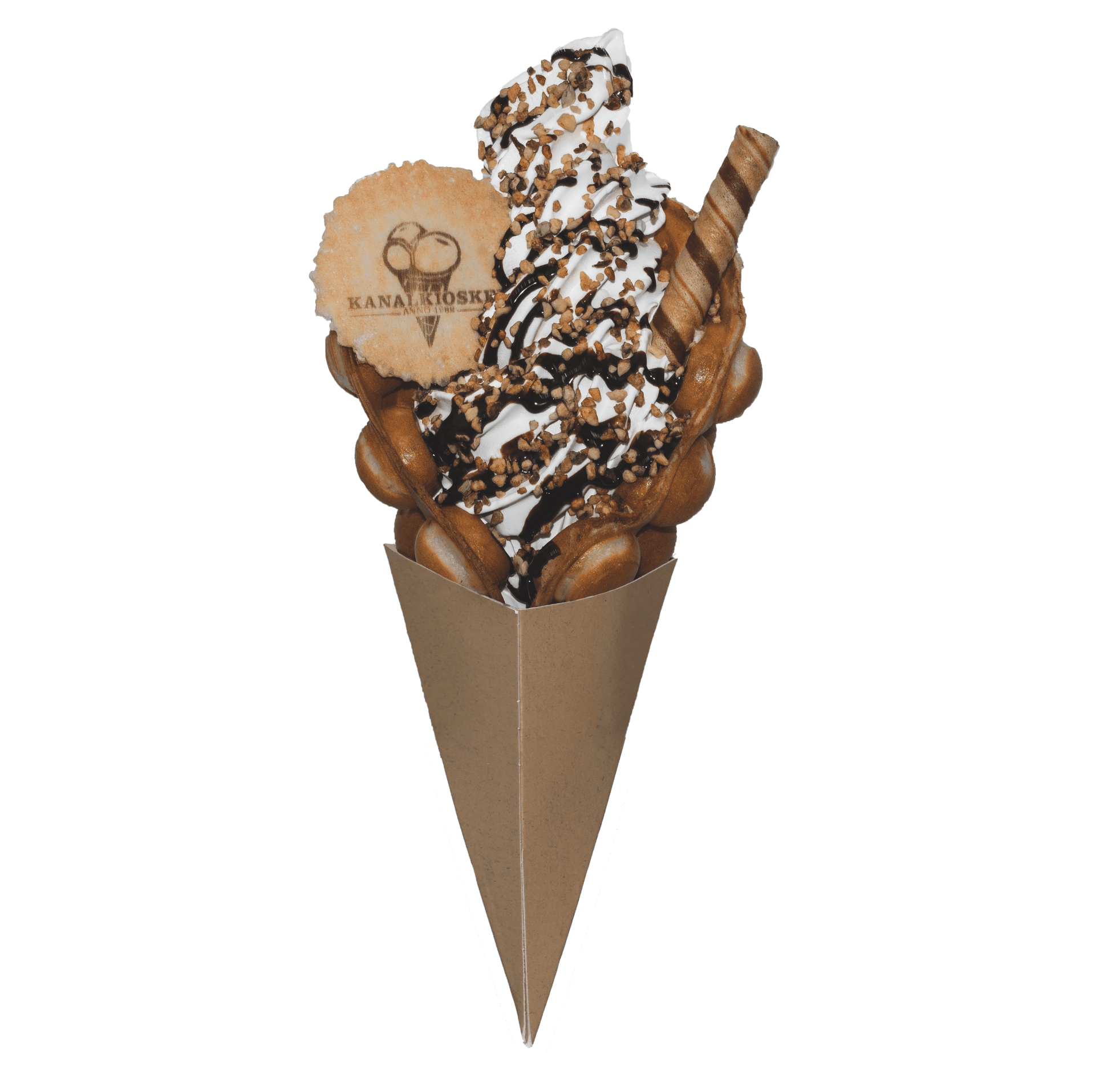 Boble vaffelis kegle 1