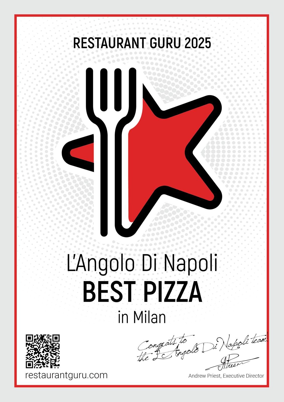 L' angolo di napoli is the best pizza in milan.