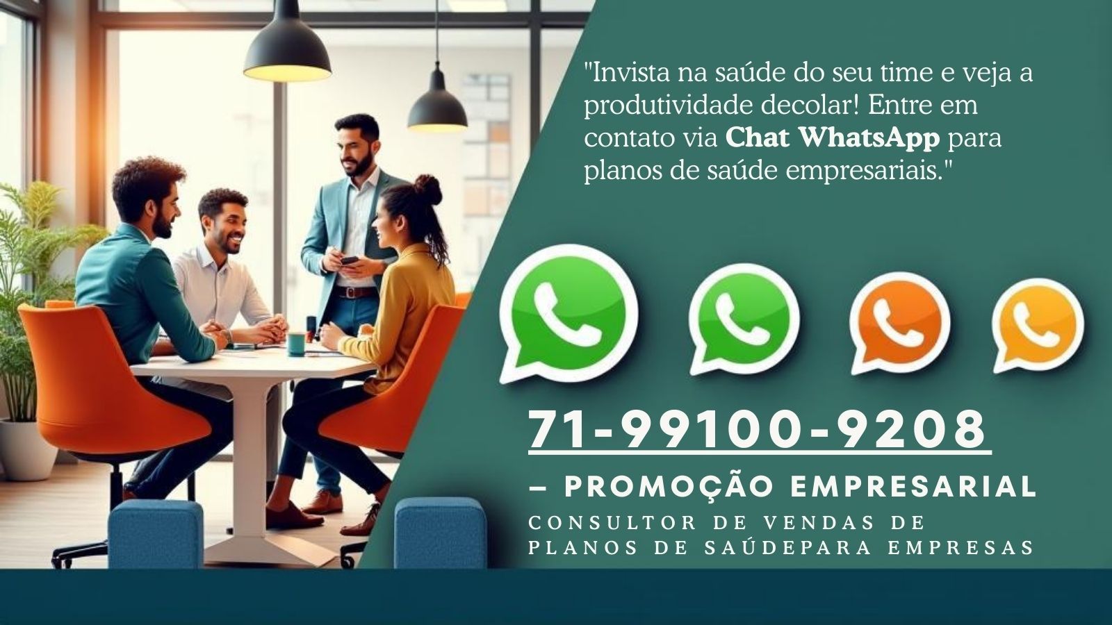 Telefone Whatsapp Corretor Vendas de Plano de Saude Empresarial Select Saude na Bahia