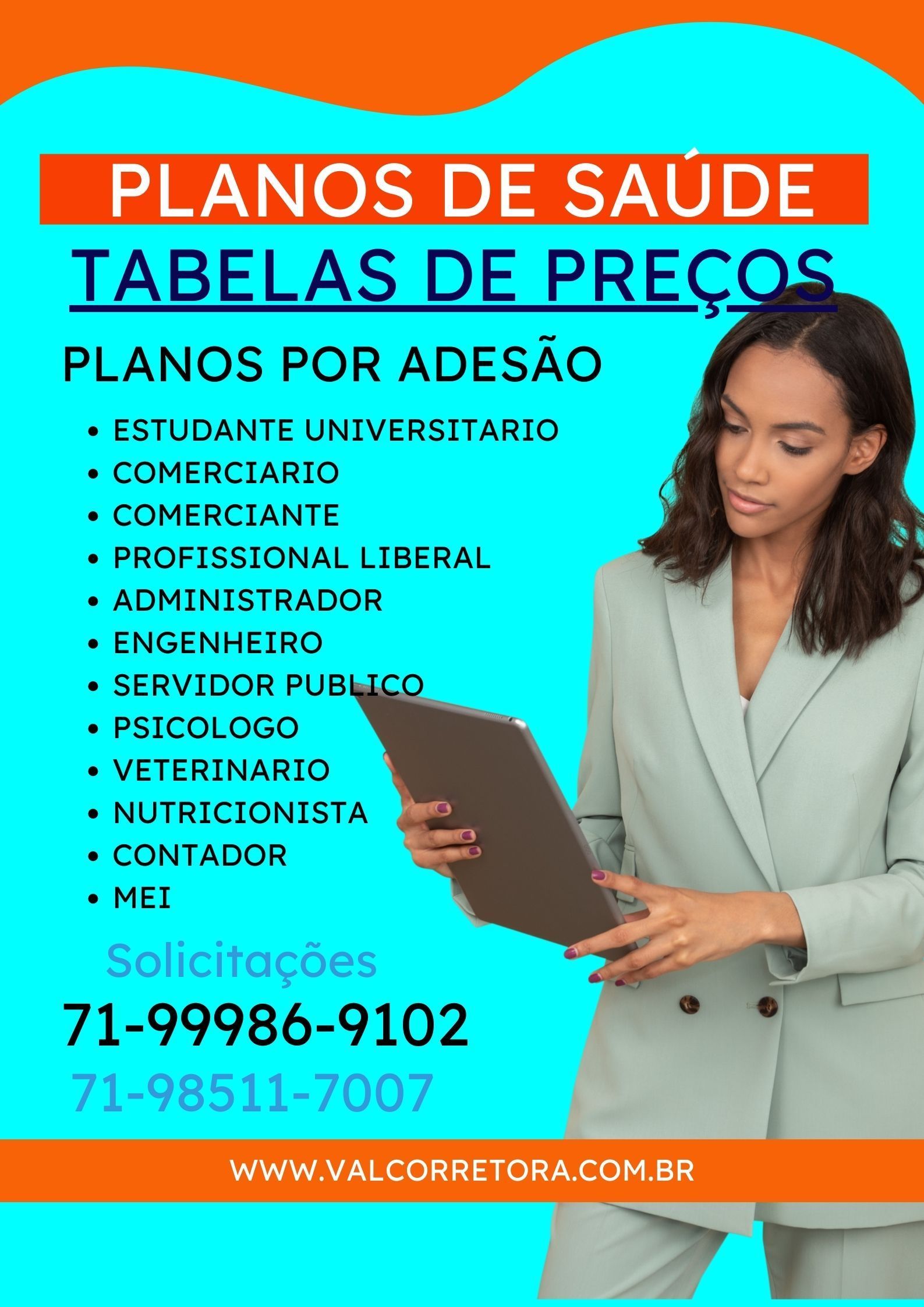 tabela de preços ampla saude