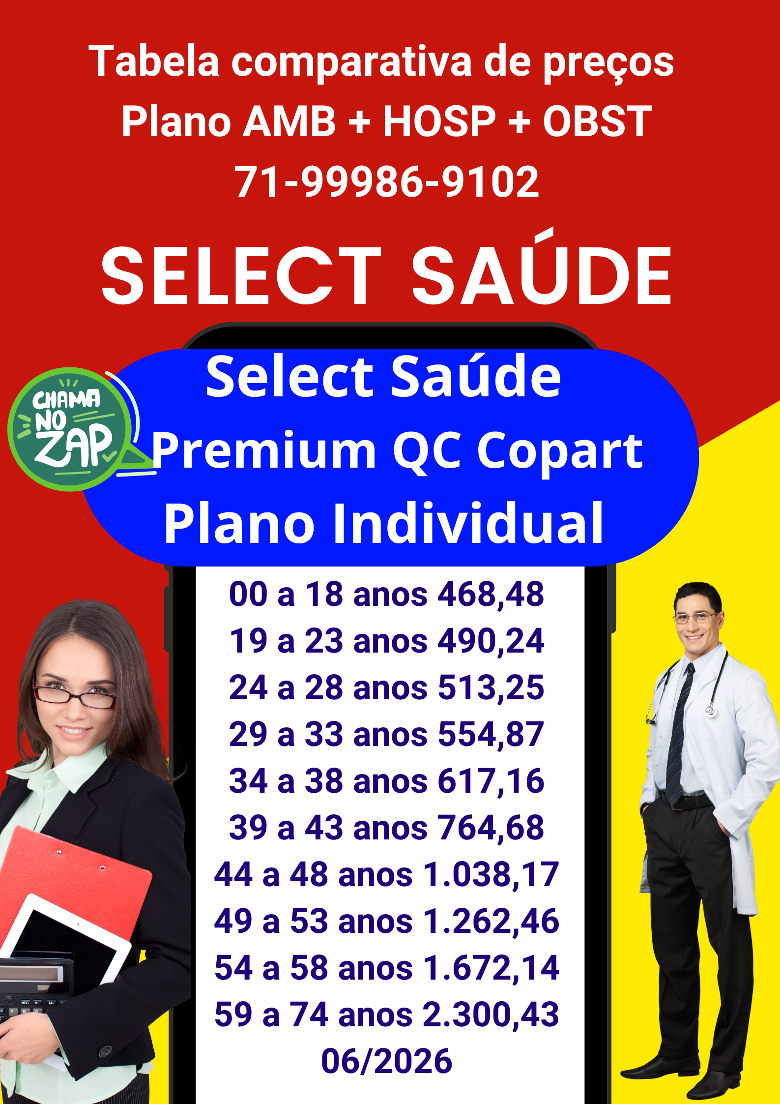tabela de preços select saude