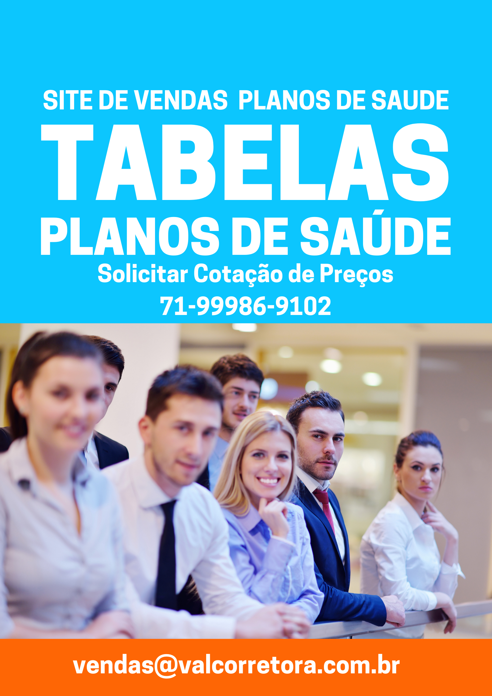Tabelas dos preços médios dos Planos de Saude para Empresas