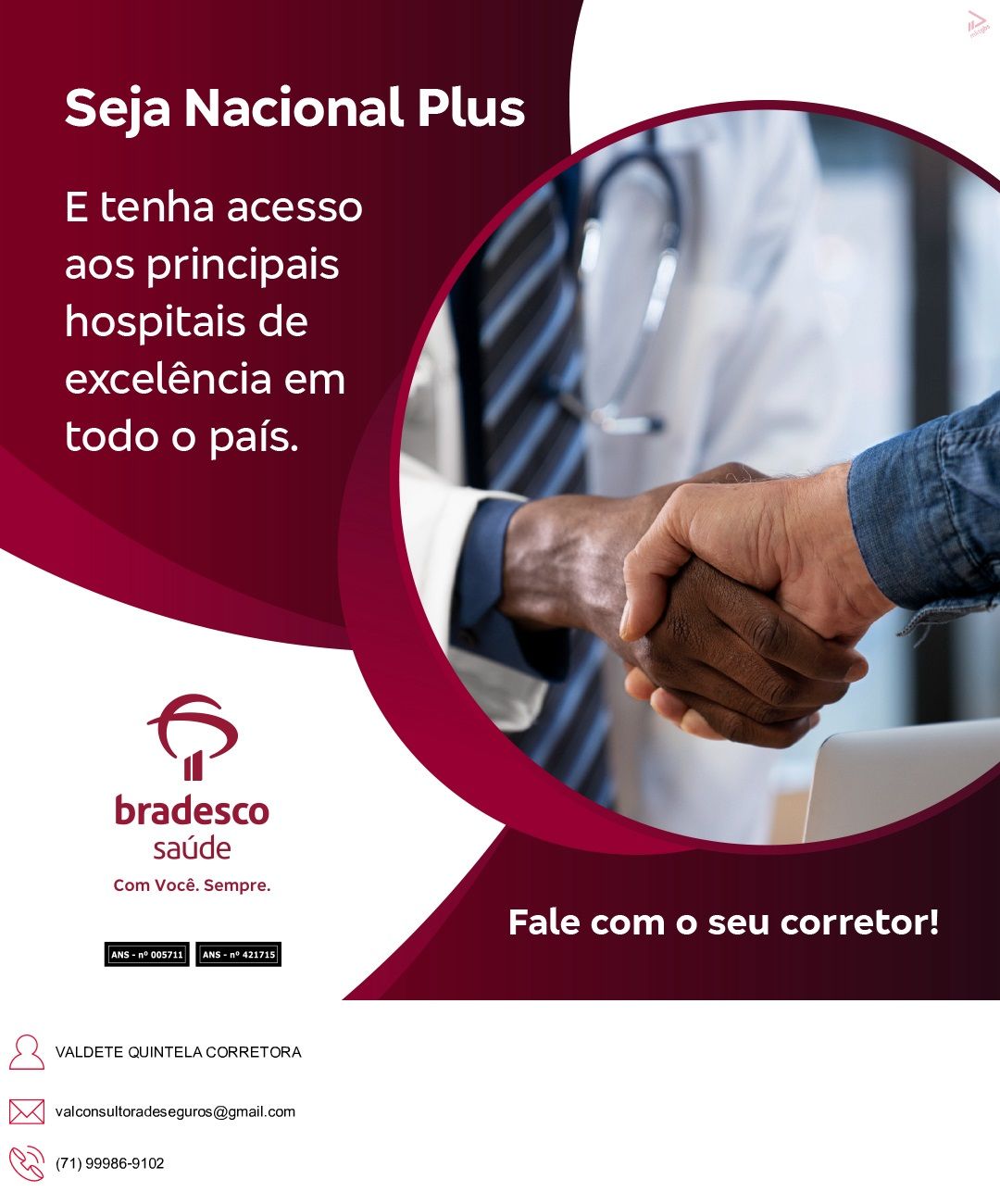 corretor de seguros, bradesco saude empresarial