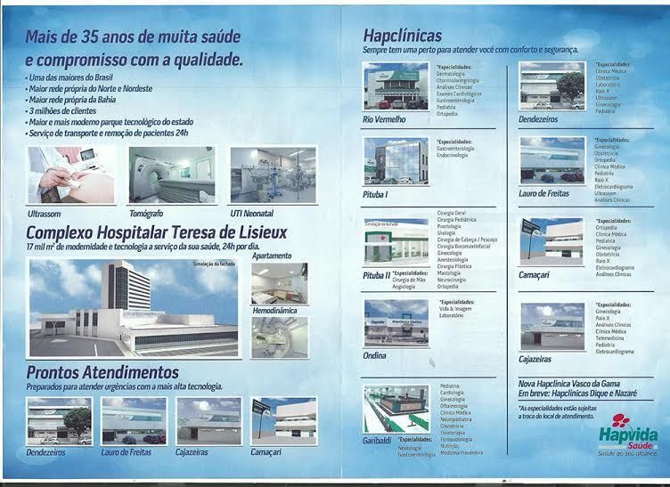 Plano de Saude Hapvida Intermedica Adesão Individual
Salvador (BA), Lauro de Freitas (BA), Camaçari (BA), Feira de Santana (BA)