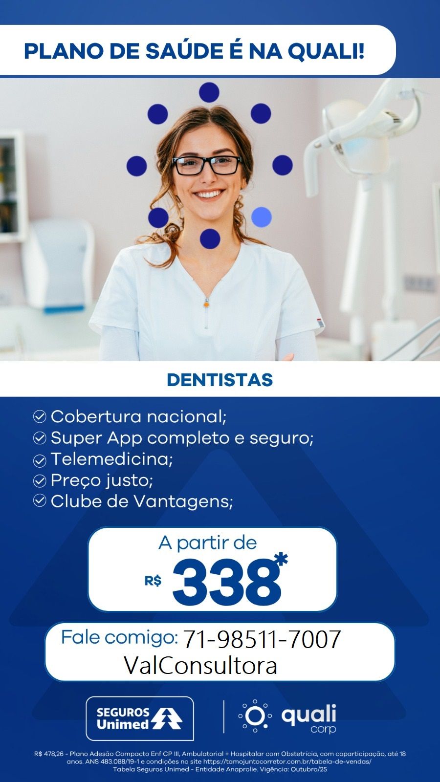 planos de saúde da Seguros Unimed para Enfermeiro, Medicos, Fisioterapeuta, Administrador