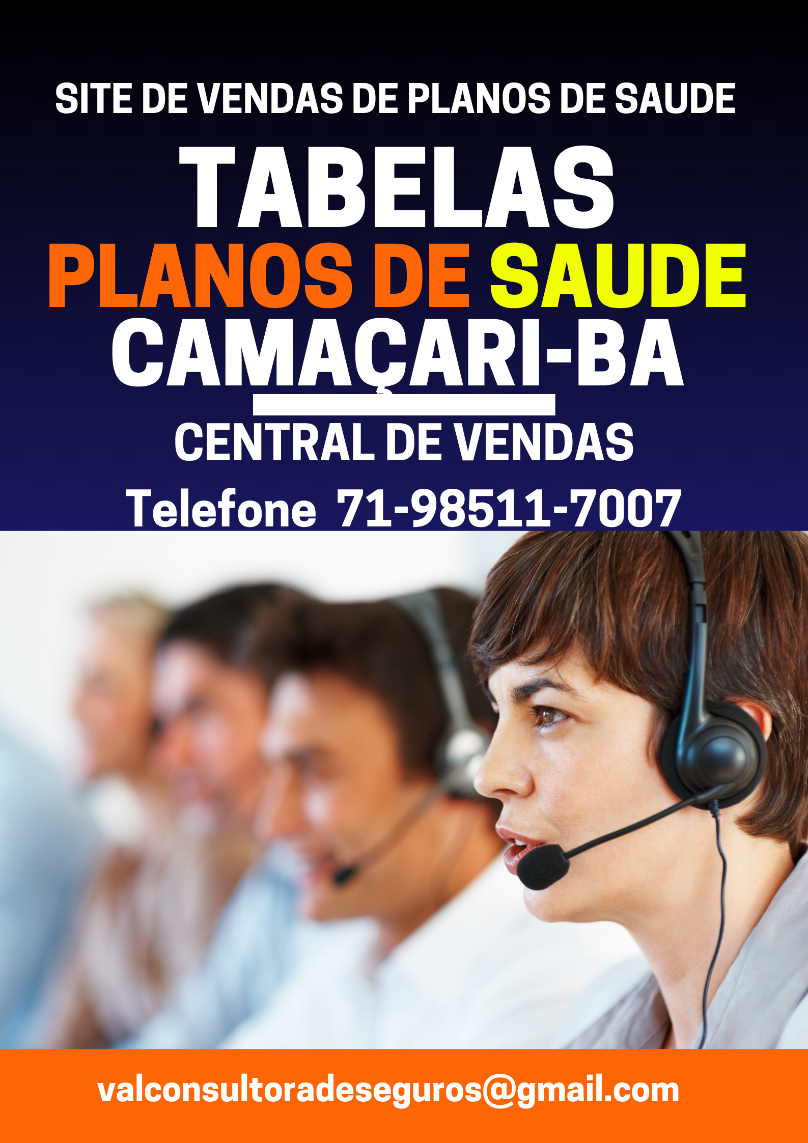 Plano de Saude Hapvida Intermedica Adesão Individual
Salvador (BA), Lauro de Freitas (BA), Camaçari (BA), Feira de Santana (BA)