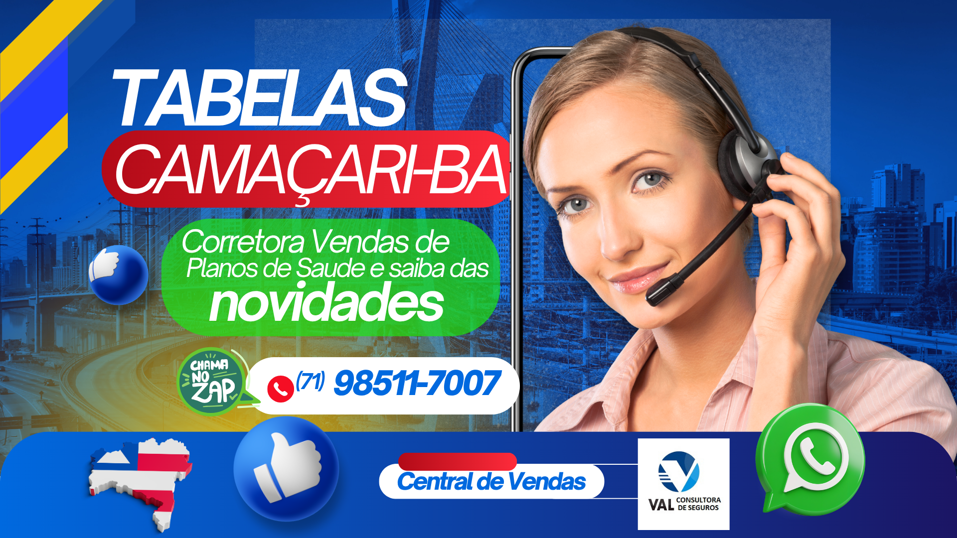 Plano de Saude Hapvida Intermedica Adesão Individual
Salvador (BA), Lauro de Freitas (BA), Camaçari (BA), Feira de Santana (BA)