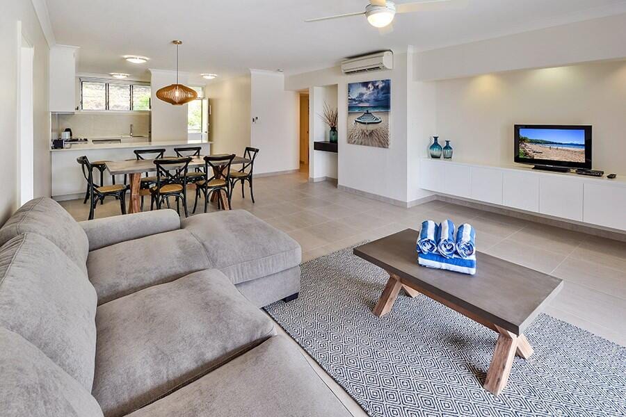 Modern Apartment Living Area — Builder In Whitsundays, QLD