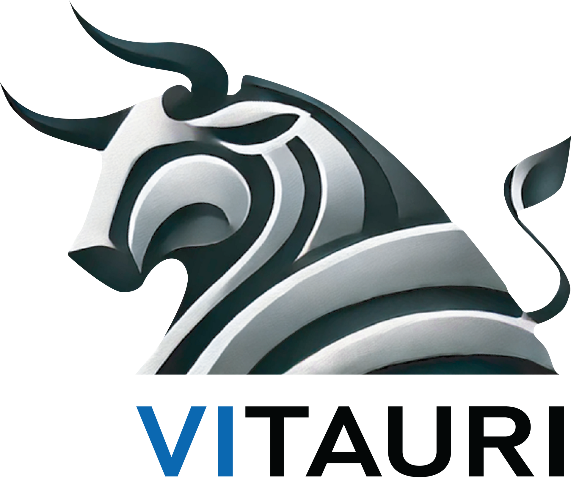 The vitauri logo is a bull with horns and a tail.