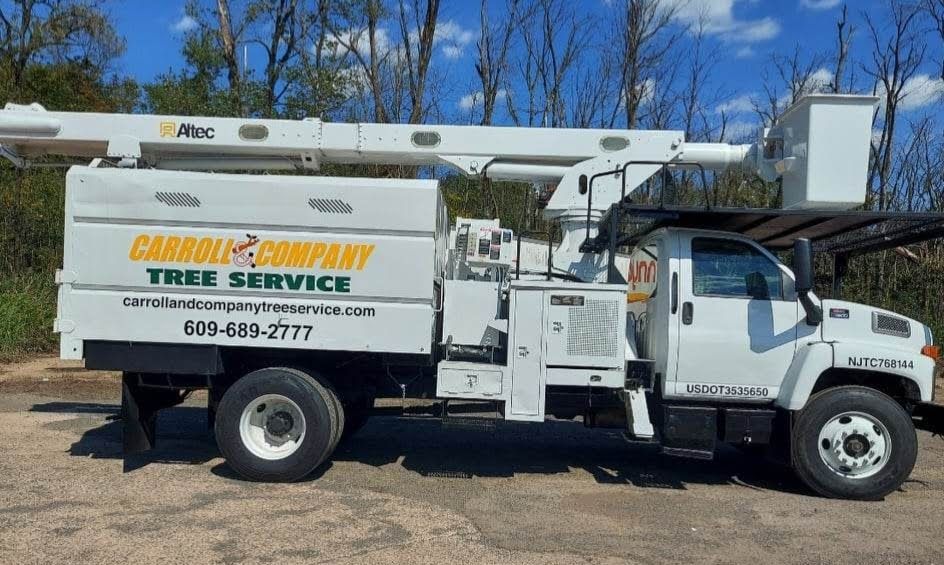 A Carroll Company Tbsf Service Truck Is Parked in A Parking Lot – Lawrence Township, NJ – Carroll Tree Service