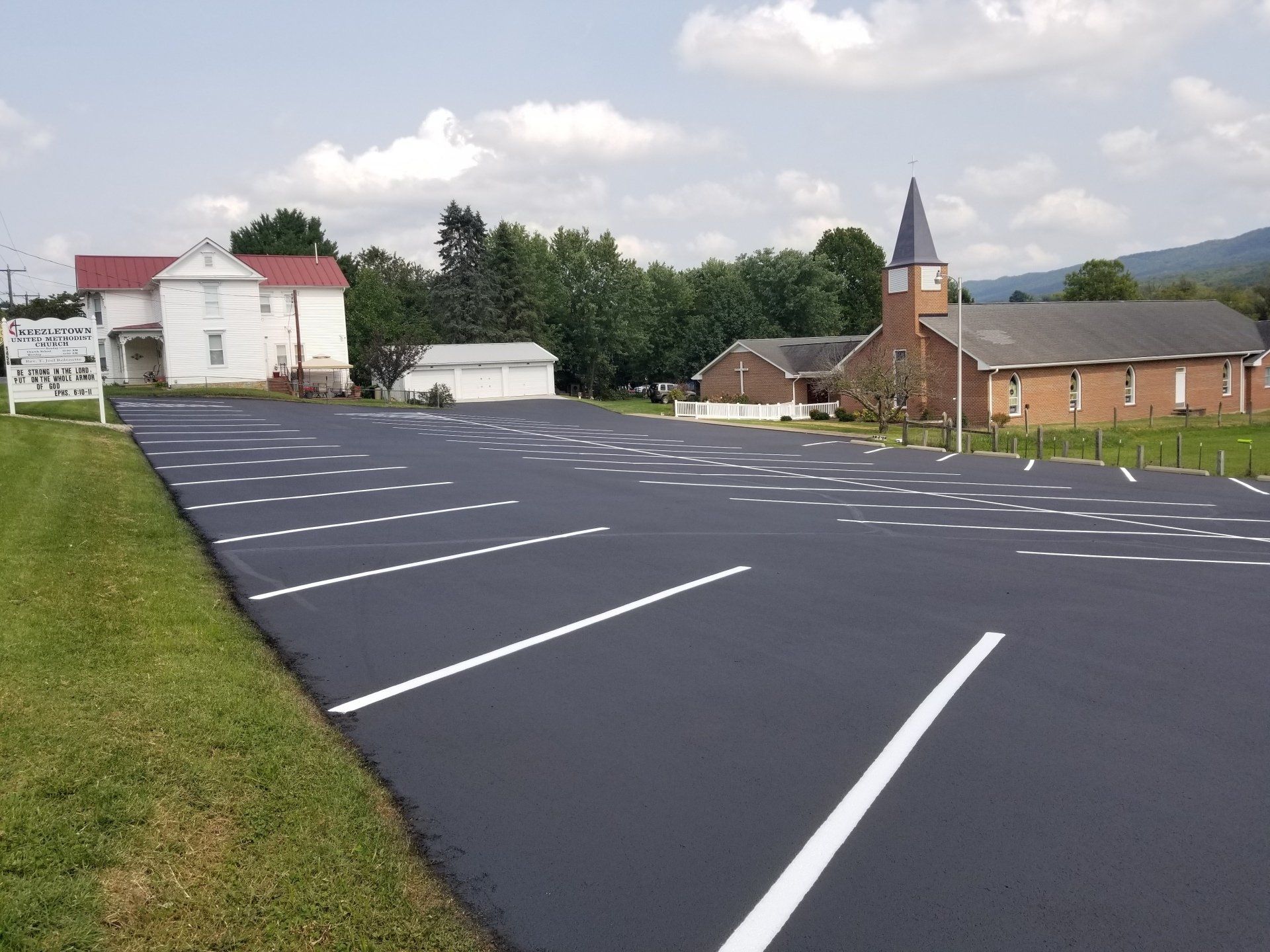 Pearce Seal Coating White Truck — Waynesboro, VA — Pearce Seal Coating