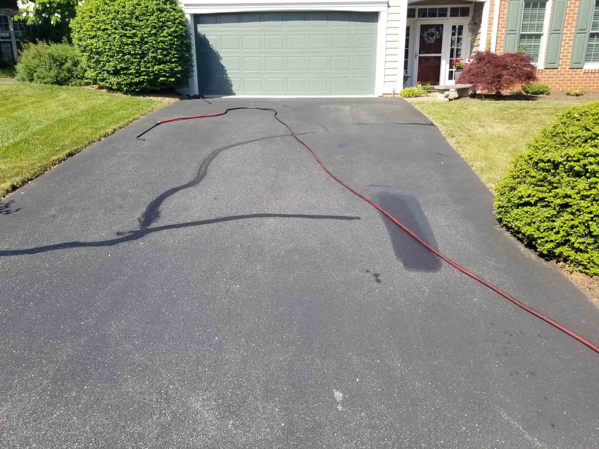 Before Garage Repair — Waynesboro, VA — Pearce Seal Coating