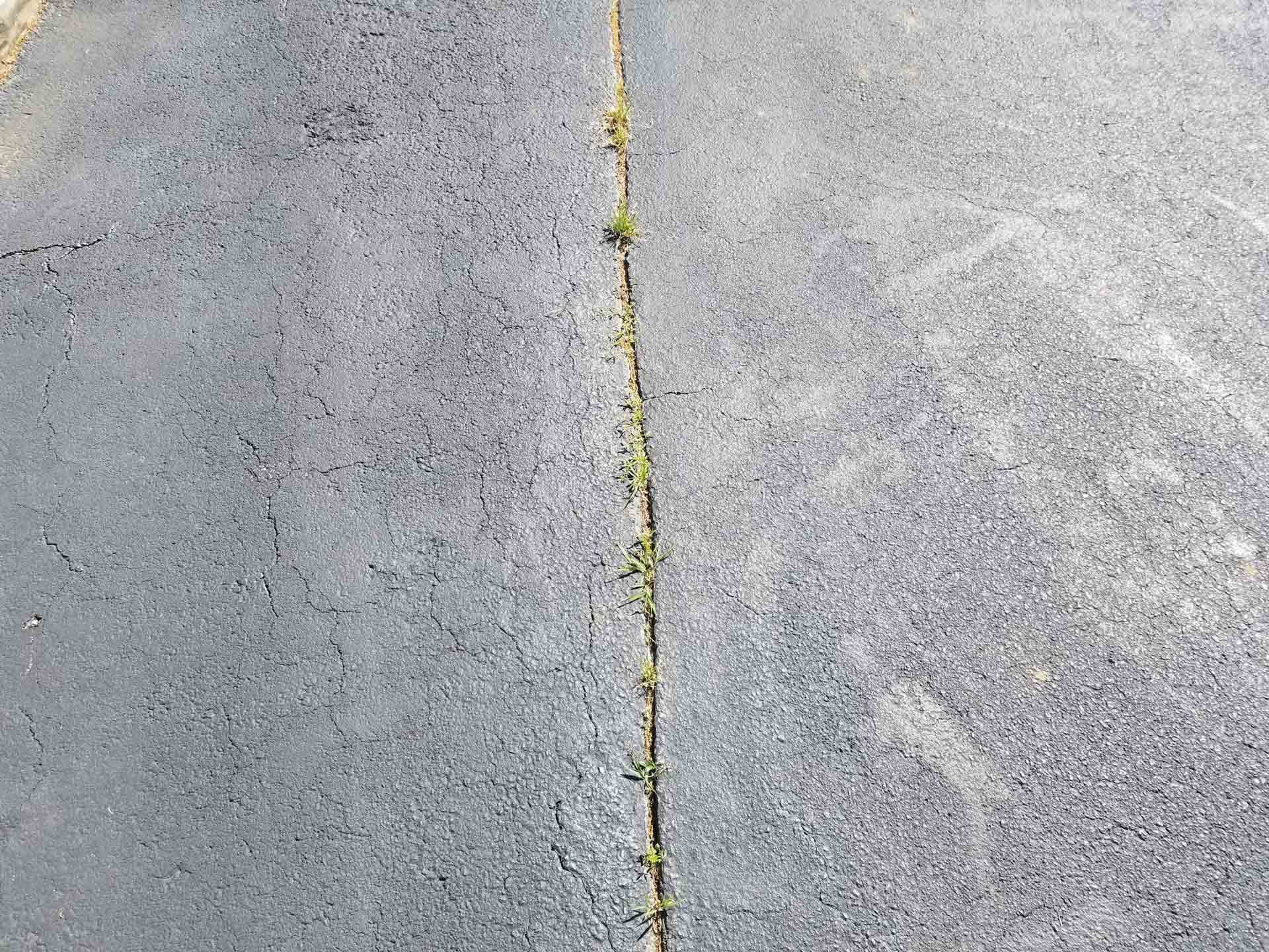 Before Small Crack Sealing — Waynesboro, VA — Pearce Seal Coating
