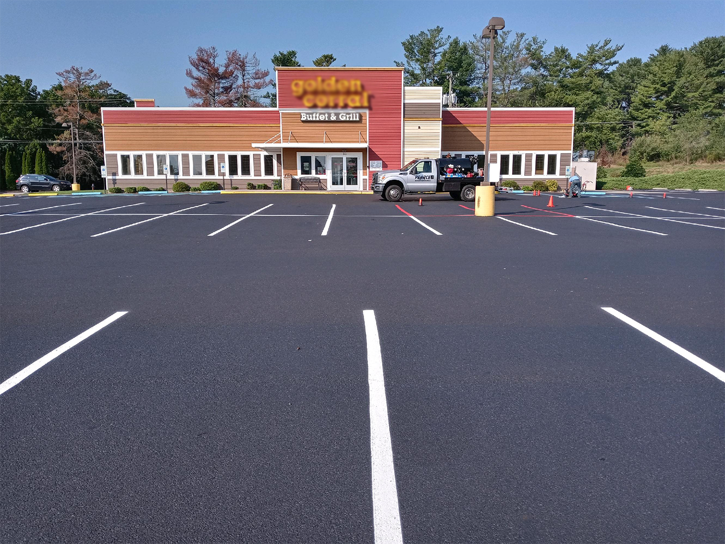 Commercial Parking Area — Charlottesville, VA — Pearce Driveway Sealcoating
