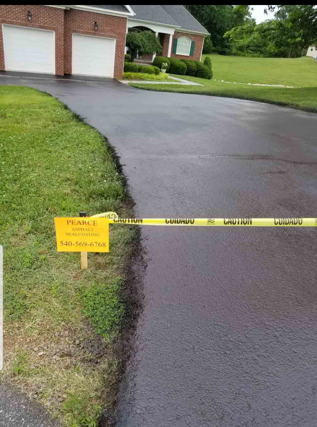 Front Driveway Sealcoating — Waynesboro, VA — Pearce Seal Coating