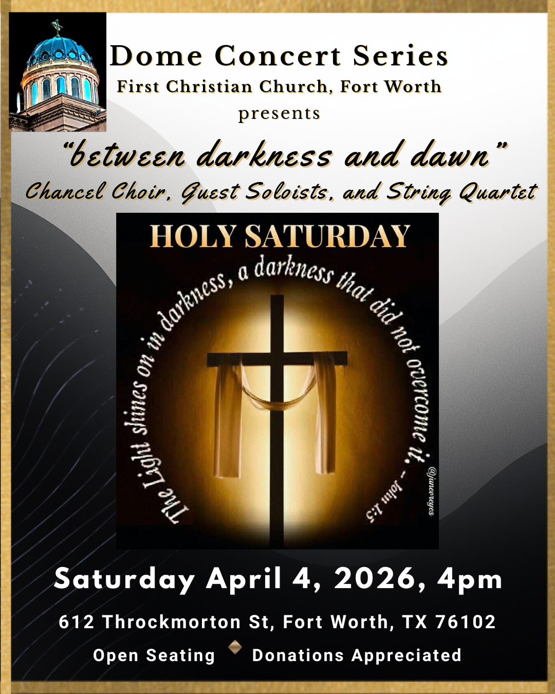 Concert advertisement for