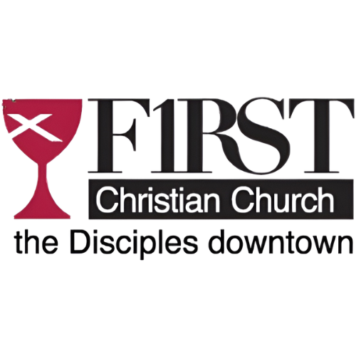 The logo for first christian church the disciples downtown