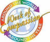 The logo for around the world week of compassion around the year.