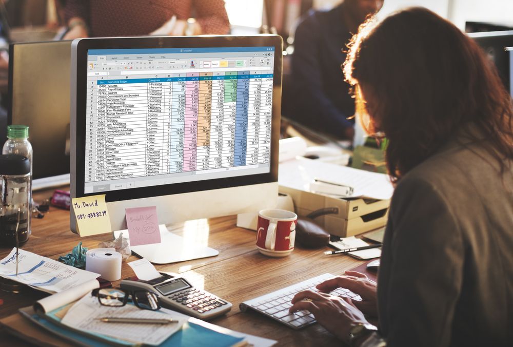 Woman Working on a Spreadsheet — Precision Financial & Tax In Ross Creek, VIC