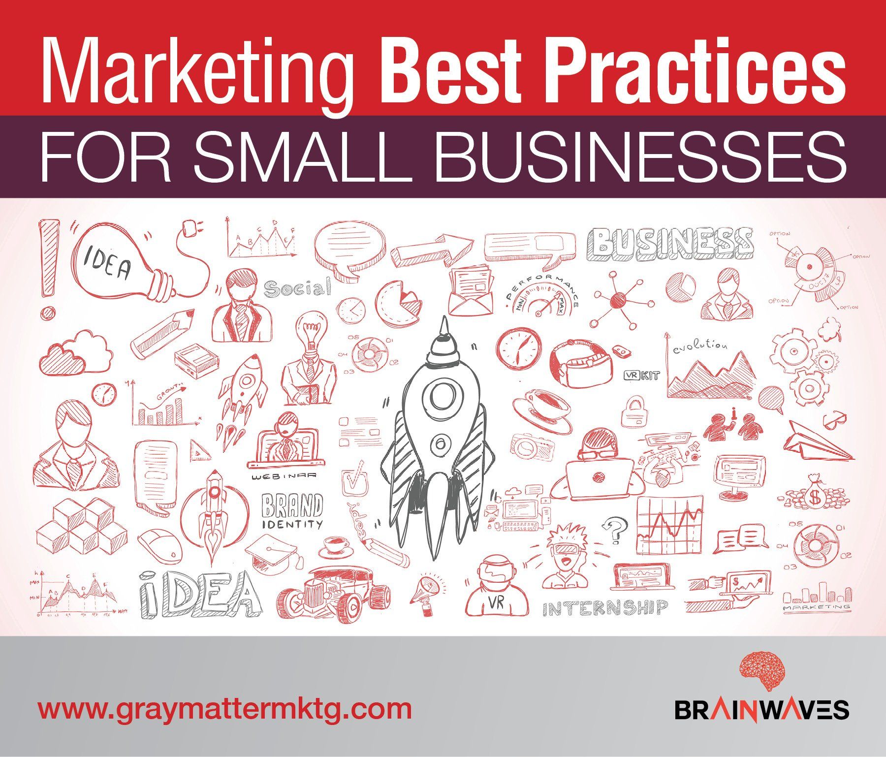 An advertisement for marketing best practices for small businesses