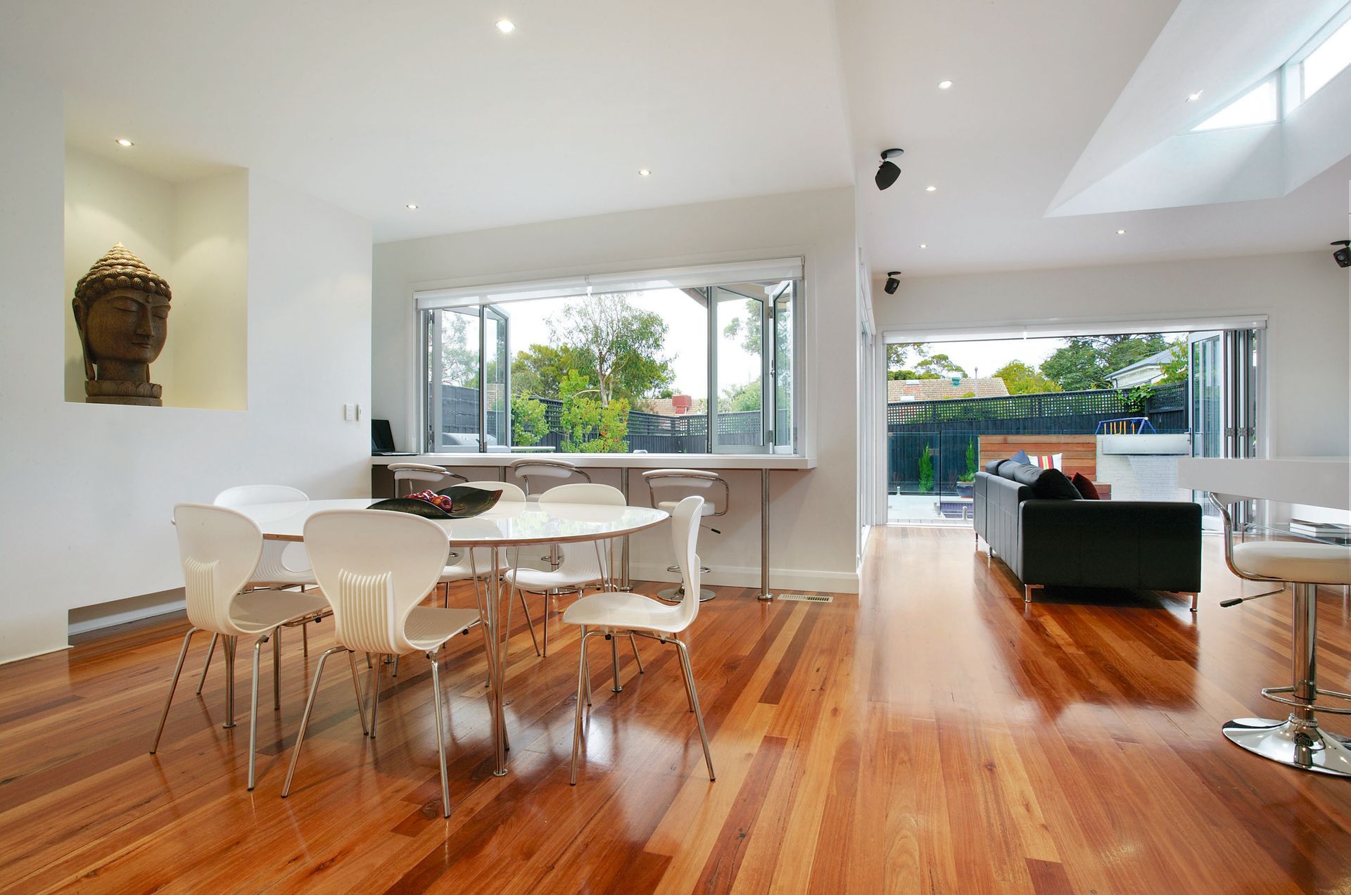 A Dining Room With A Table And Chairs In It — KM Custom Homes In Mornington Peninsula, VIC