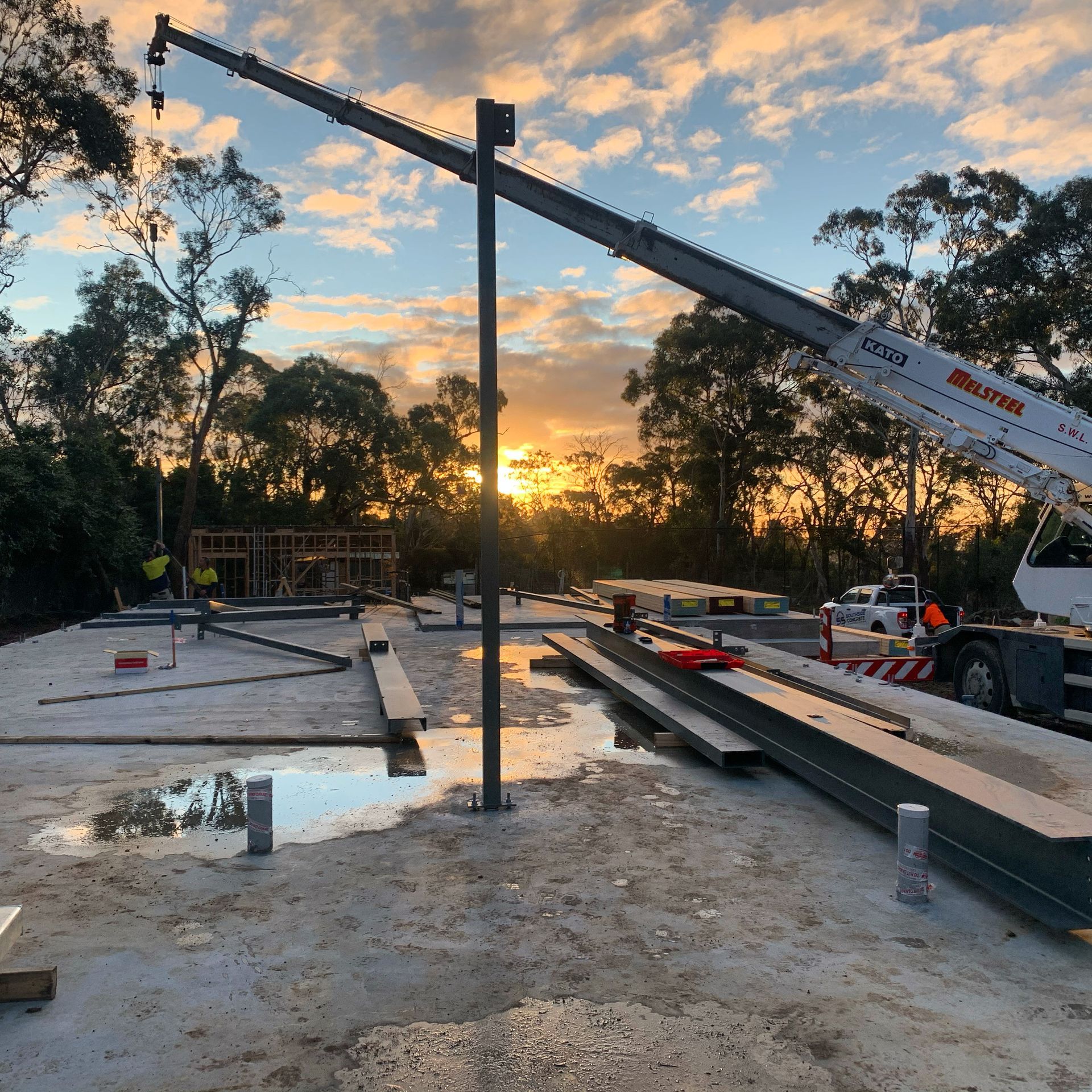 A Home Being Built in a Forest — KM Custom Homes In Mount Eliza, VIC