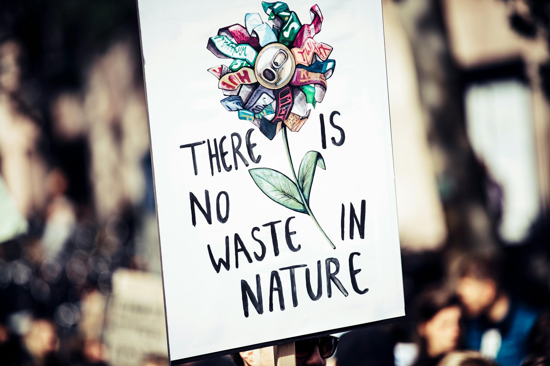 Eco-friendly poster sign: